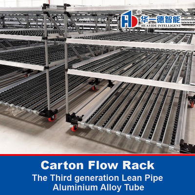 Aluminum Alloy Lean Pipe Carton Flow Rack