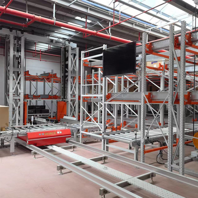 A34: Four Way Radio Shuttle Cart Pallet Runner Cart Warehouse Storage Rack