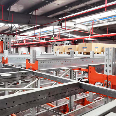 A34: Four Way Radio Shuttle Cart Pallet Runner Cart Warehouse Storage Rack