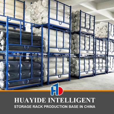 A19: Foldable Stacking rack Demountable Stacking rack for Canvas Textile Rolls Fabric Stackable Rack