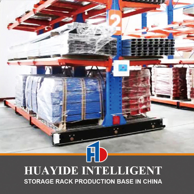 Heavy Duty Storage Cantilever Rack Electric Mobile Cantilever Racking for Pipe Sheets Long Materials