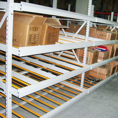 A12: Carton Flow Racking Roller Rack  Gravity Roller Racking Roller Conveyor Racks