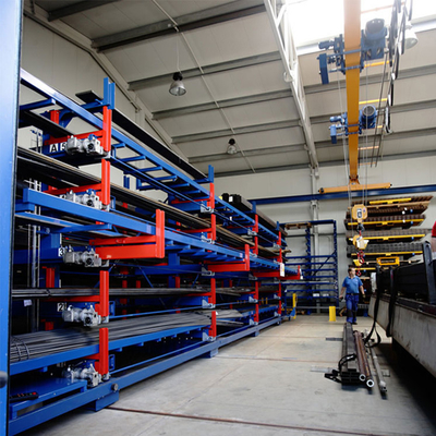 A13: Manual Telescopic Cantilever Rack for Long Materials Warehouse Storage Racking
