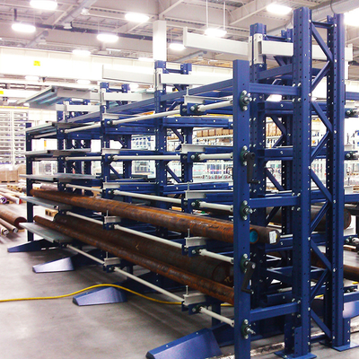 A13: Manual Telescopic Cantilever Rack for Long Materials Warehouse Storage Racking