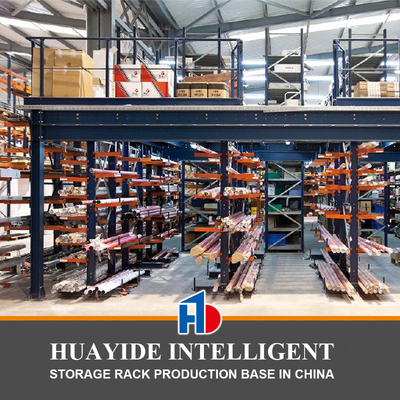 A59: Mezzanine Racking Supported By Cantilever Rack, Cantilever Mezzanine Rack