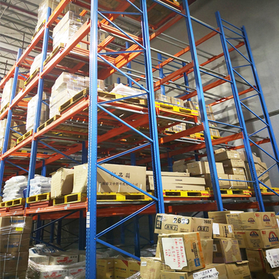 B22 Push Back Racking Warehouse Storage Push Back Pallet Rack Heavy Duty Rack