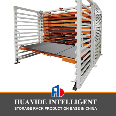 B29 Hand-0perated Sheet Metal Storage Rack Sheet Drawer Roll-out Rack for Plate Storage