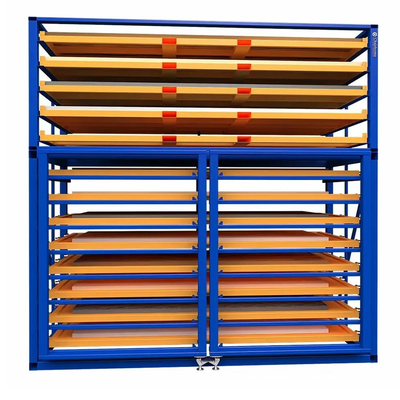 B29 Hand-0perated Sheet Metal Storage Rack Sheet Drawer Roll-out Rack for Plate Storage