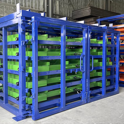 B29 Hand-0perated Sheet Metal Storage Rack Sheet Drawer Roll-out Rack for Plate Storage