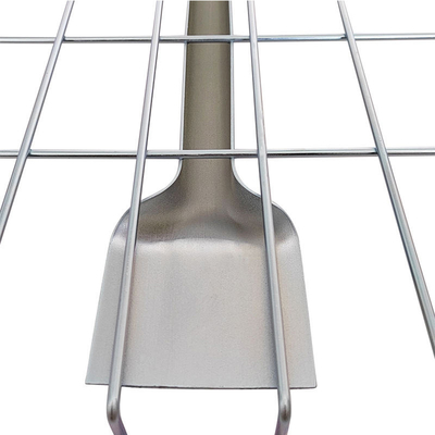 B33 Warehouse Standard Size Flare Waterfall Welded Galvanized Steel Metal Storage Wire Mesh Decking for Pallet Racking