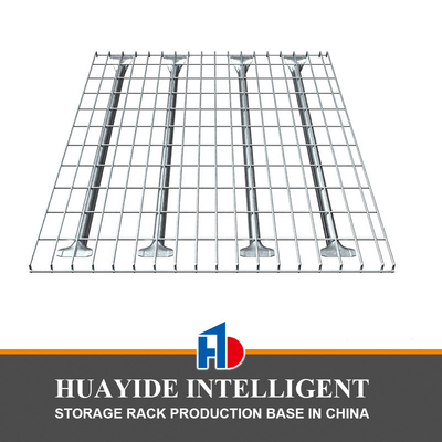 B33 Warehouse Standard Size Flare Waterfall Welded Galvanized Steel Metal Storage Wire Mesh Decking for Pallet Racking