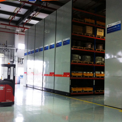 B36 Intelligent Warehouse Storage System Electric Mobile Pallet Racking Electric Movable Rack System for Cold Room Storage