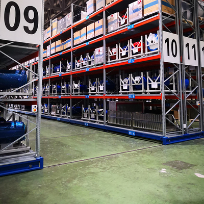 B36 Intelligent Warehouse Storage System Electric Mobile Pallet Racking Electric Movable Rack System for Cold Room Storage