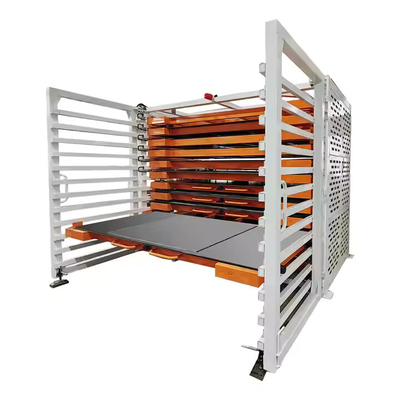 Roll Out Metal Structure Rack Heavy Duty Manual Horizontal Sheet Metal Storage Rack Industrial Use
