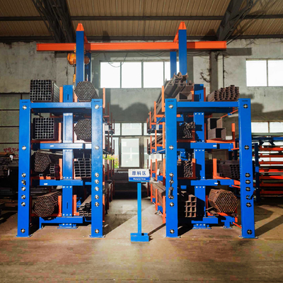 Pipe Telescopic Cantilever Shelf Metal Sheet Warehouse Storage Rack Telescopic Cantilever Shelves Long Materials