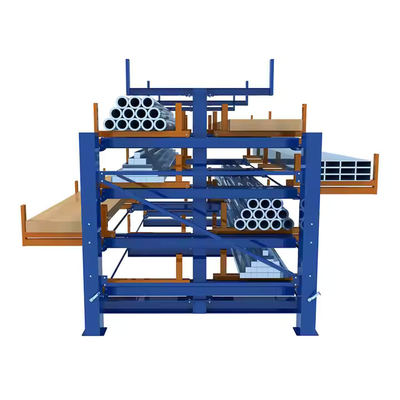 Pipe Telescopic Cantilever Shelf Metal Sheet Warehouse Storage Rack Telescopic Cantilever Shelves Long Materials