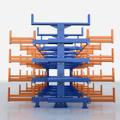 Pipe Telescopic Cantilever Shelf Metal Sheet Warehouse Storage Rack Telescopic Cantilever Shelves Long Materials