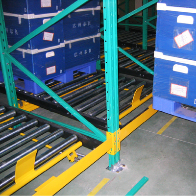 IOS9001 High Density Gravity Pallet Racking FIFO Pallet Flow Racking
