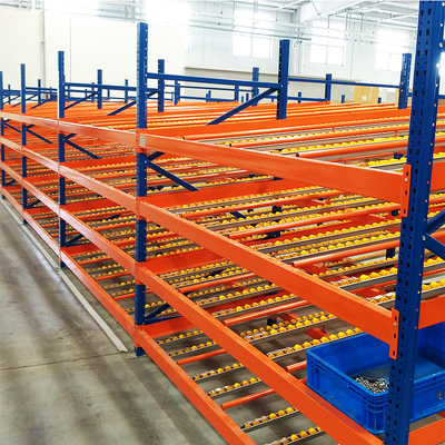 B47: Warehouse Flow Rack for Carton Storage Box Flow Gravity Storage Roller Racking Carton Flow Racking