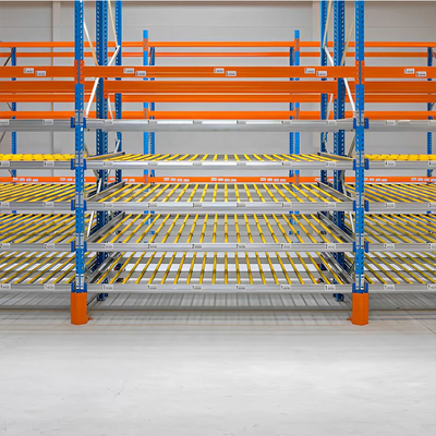 B47: Warehouse Flow Rack for Carton Storage Box Flow Gravity Storage Roller Racking Carton Flow Racking