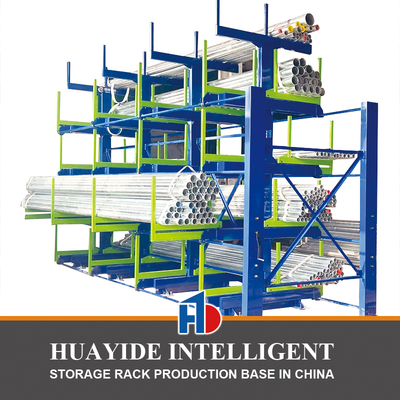 B51：Roll Out Sheet Metal Rack Industrial Sheet Metal Rack Electric Telescoping Cantilever Rack