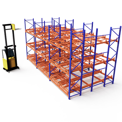 B58：Push Back Racking Metal Pallet Racks Adjustable Push Back Rack Warehouse Storage Racks Industrial Pallet Racking