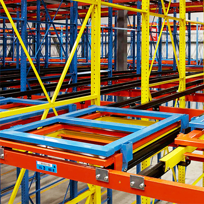 FIFO Gravity Pallet Racking High Efficiency ISO9001 Certificate
