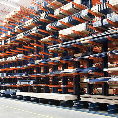 C01:Double Side Heavy Duty Cantilever Racking System Long Arm Structure for  Lumber Wood Storage