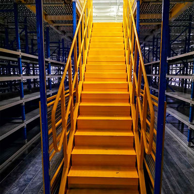 Safety Door Mezzanine Floor Racking System Third Floor For Toyota Car Project