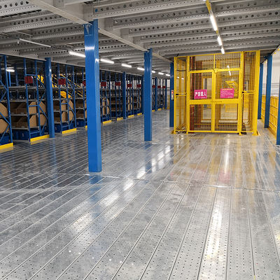 Safety Door Mezzanine Floor Racking System Third Floor For Toyota Car Project