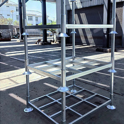 C06:Detachable Warehouse Storage Hot Dip Galvanized Steel Large Stackable Metal Steel Post Pallet Rack