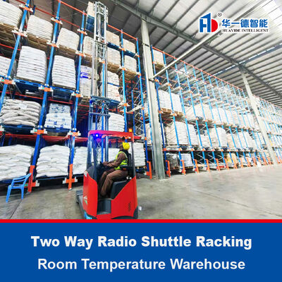 1400mm Width Radio Shuttle Racking 3mm Depth Epoxy Resin Electrostatic Spraying