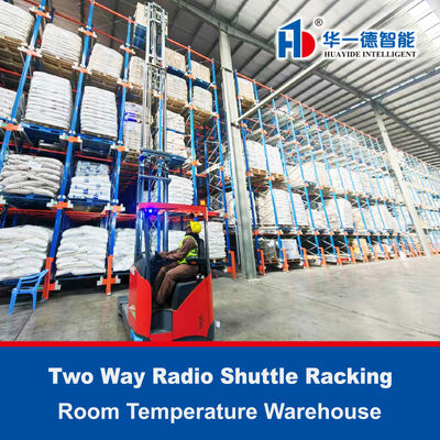 1400mm Width Radio Shuttle Racking 3mm Depth Epoxy Resin Electrostatic Spraying