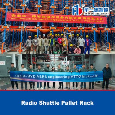 Radio Shuttle Racking Pallet Runner Rack