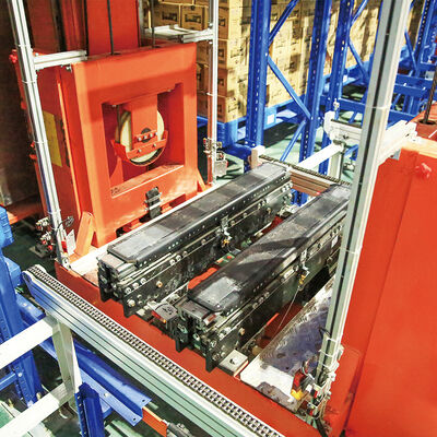 Stacker Crane Floor Supported SRM Storage And Retrieval Machine ASRS Automatic Storage And Retrieval System