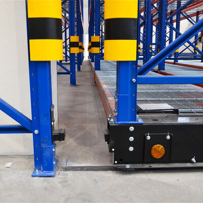 Electric Mobile Pallet Racking  Rail-Guided Electric Mobile Rack Warehouse Storage Rack