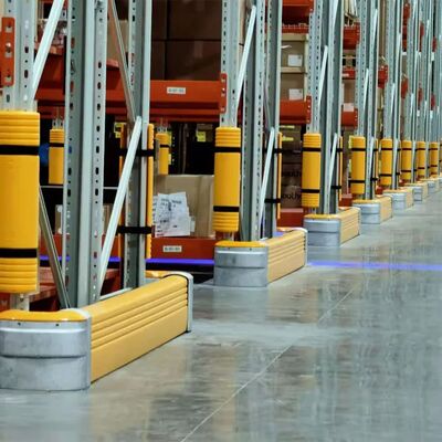 Heavy Duty Pallet Rack Protector Warehouse Pallet Rack Column Protection Flexible Plastic Guard Upright Protector