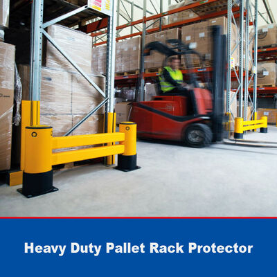 Heavy Duty Pallet Rack Protector Warehouse Pallet Rack Column Protection Flexible Plastic Guard Upright Protector