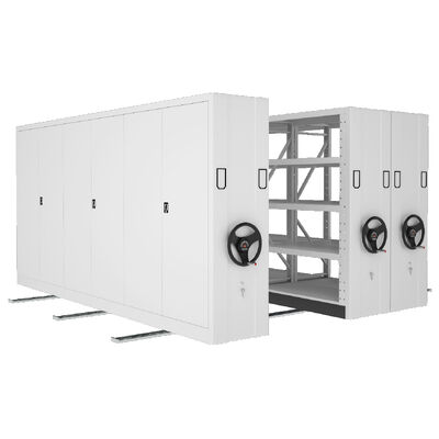 Electric Mobile Shelves Racking Hand Cranked Cargo Mobile Shelving Compact Movable Shelving High-Density Shelves