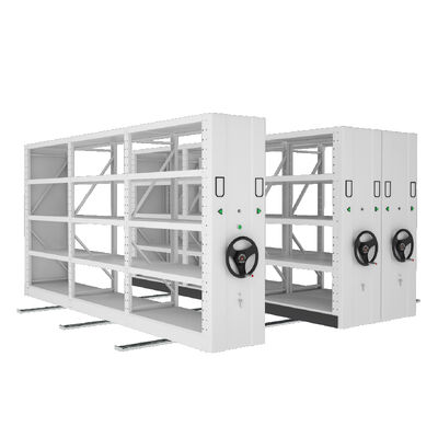 Electric Mobile Shelves Racking Hand Cranked Cargo Mobile Shelving Compact Movable Shelving High-Density Shelves