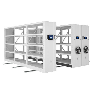 Electric Mobile Shelves Racking Hand Cranked Cargo Mobile Shelving Compact Movable Shelving High-Density Shelves