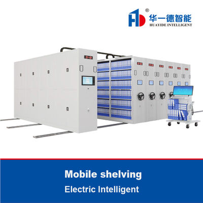 Smart Electronic Mobile Shelving Intelligent Archive Storage Shelves Steel Intelligent Compact Libraries Shelving Systems for Storage