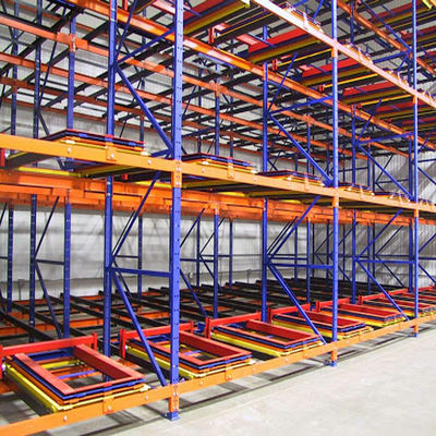 Push Back Pallet Racking warehouse storage Rack Push Back Rack System Heavy Duty Racking