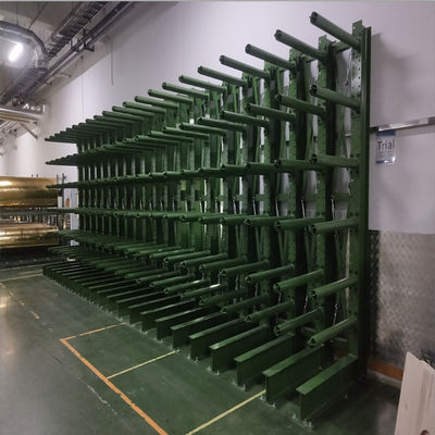 Q345 Steel Double Sided Cantilever Racking 1000kg With Sturdy Columns