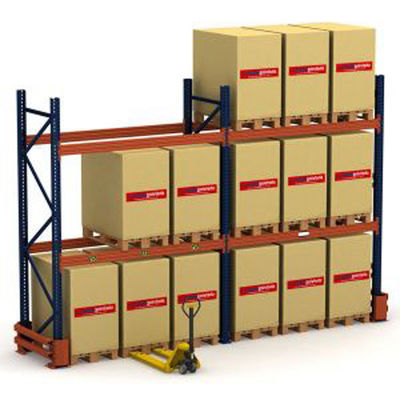 4000kg Per Level Heavy Duty Pallet Shelving With 80×60 RHS Beam