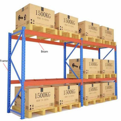 700mm Width Heavy Duty Industrial Racking 4T Per Layer Warehouse Pallet Racking