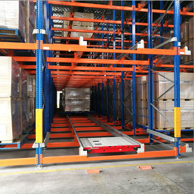 1400mm Width Radio Shuttle Racking 3mm Depth Epoxy Resin Electrostatic Spraying