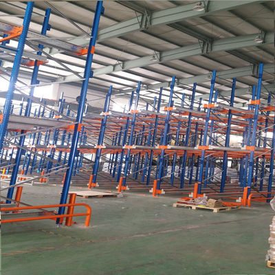 1400mm Width Radio Shuttle Racking 3mm Depth Epoxy Resin Electrostatic Spraying