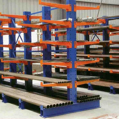 Q235B Steel Heavy Duty Cantilever Racking System OEM Powder Coated