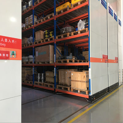 RHS Beam Electric Mobile Racking Q235 Steel Selective Pallet Rack
